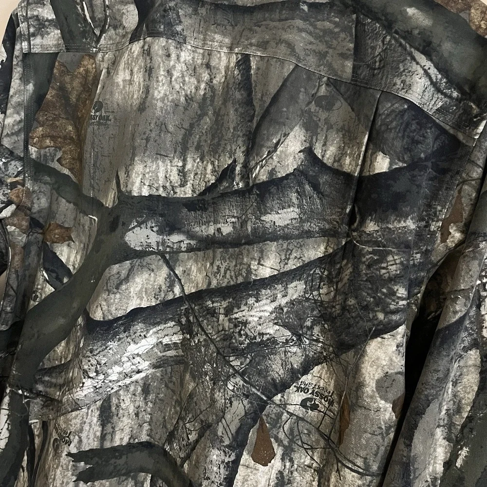 Mossy Oak Treestand Camo Men's M Long Sleeve‎ Button Down Shirt Hunting Outdoor